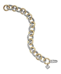 Oval Large Link Bracelet with Gold
