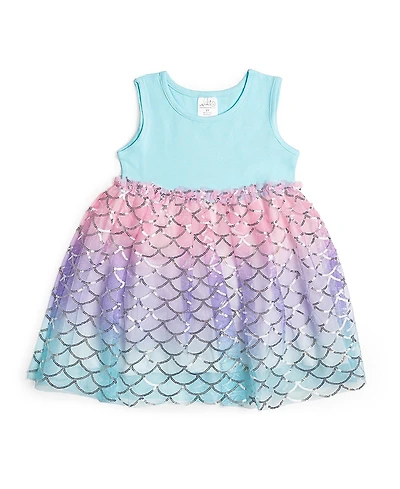 Sweet Wink Girls' Sparkling Mermaid Tank Tutu Dress - Little Kid, Big Kid