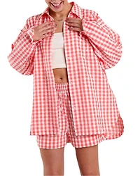 Women's Yew Striped Ethical-Cotton Pajama Shirt