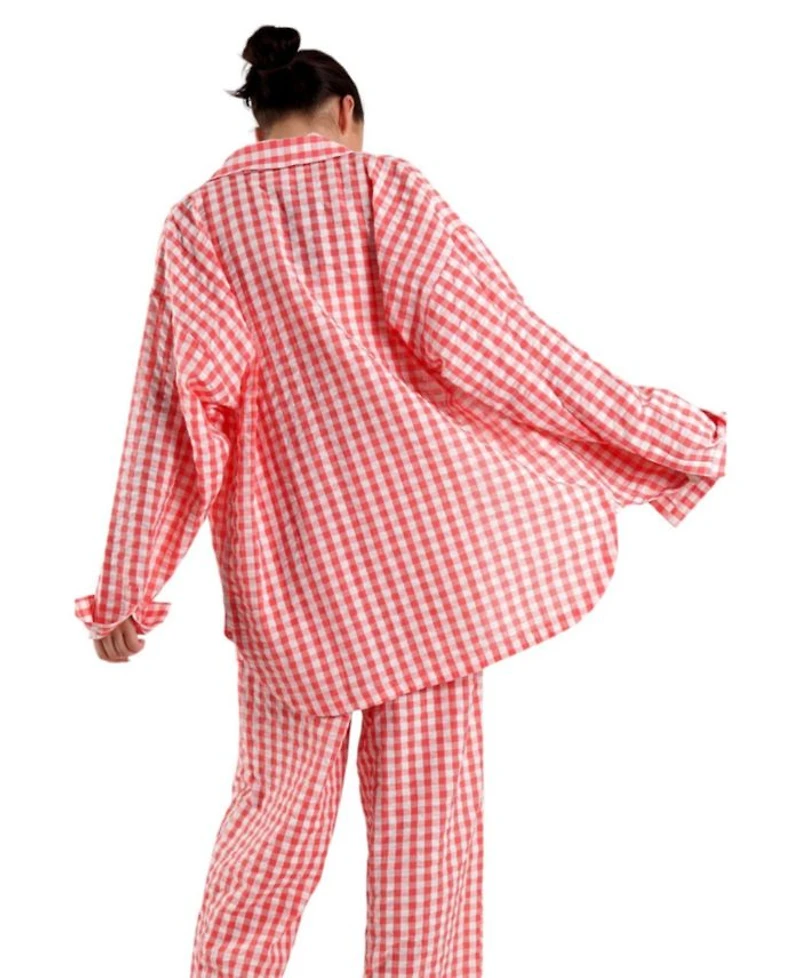 Women's Yew Striped Ethical-Cotton Pajama Shirt