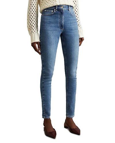 Hattie High Rise Skinny Jeans Mid Blue