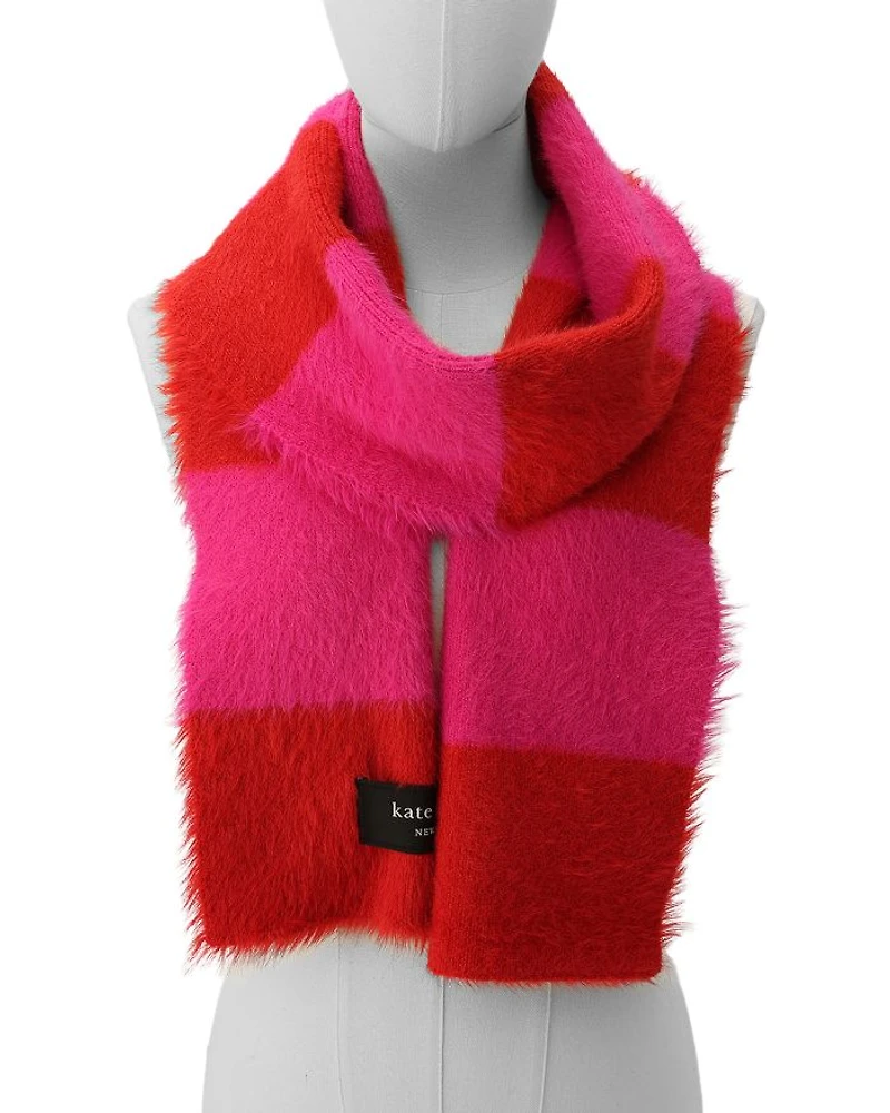 Awning Stripe Fuzzy Scarf