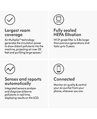 Purifier Big + Quiet Formaldehyde BP03 | Bright Nickel/Prussian Blue