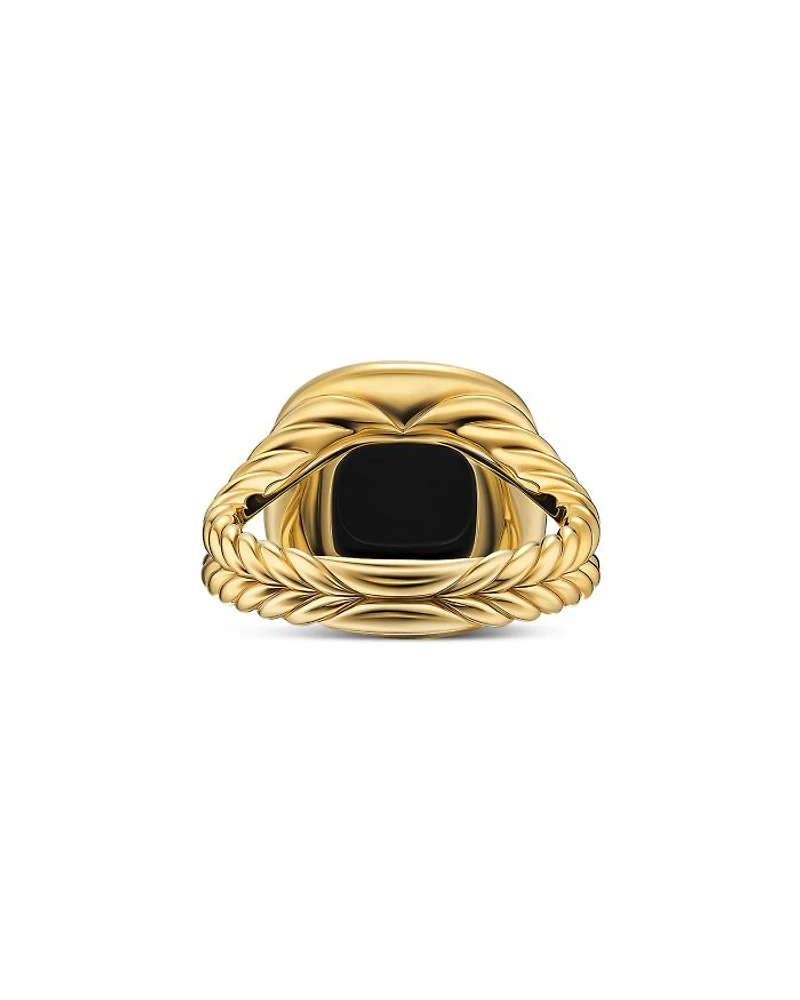 Albion® Ring 18K Yellow Gold with Diamonds, 11mm