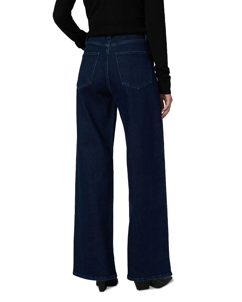 The Mia Petite Wide Leg High Rise Jeans Cinema