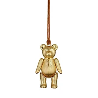 Waterford Christmas Teddy Gold Tone Ornament
