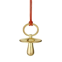 Waterford Christmas Pacifier Golden Tone Ornament