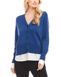 Karen Kane Petite Layered Sweater Cardigan