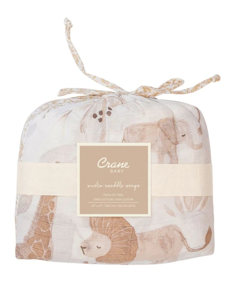 Kendi Swaddle Wraps, 2 Pack - Ages 0-36 Months
