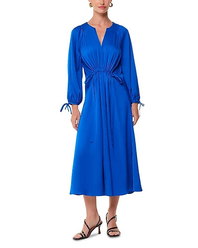 Whistles Molly Satin Midi Dress