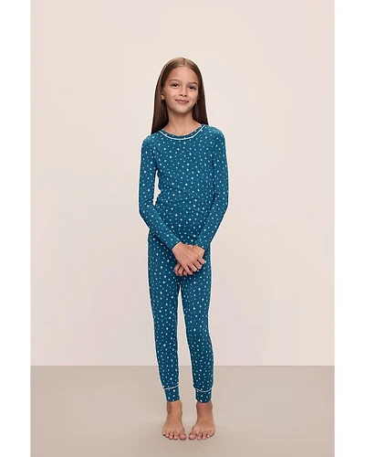 Unisex Printed Long Sleeve PJ Set - Little Kid, Big Kid