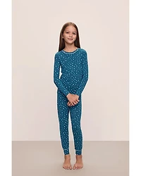 Unisex Printed Long Sleeve PJ Set - Little Kid, Big Kid