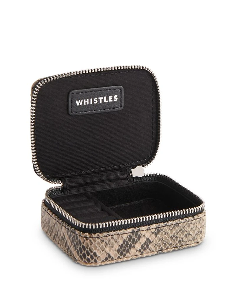 Lotta Snake Embossed Mini Jewelry Box