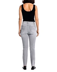 Mid Rise Straight Ankle Jeans Mercury