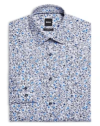 Slim Fit Printed Dress Shirt