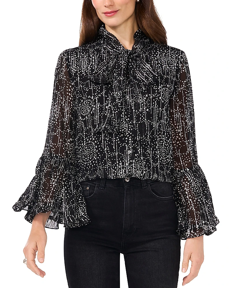Vince Camuto Fan Sleeve Blouse