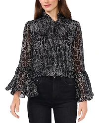 Vince Camuto Fan Sleeve Blouse