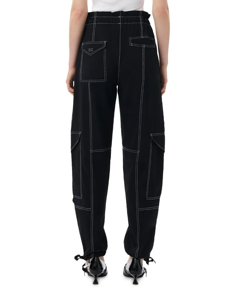 Drawstring Cargo Pants