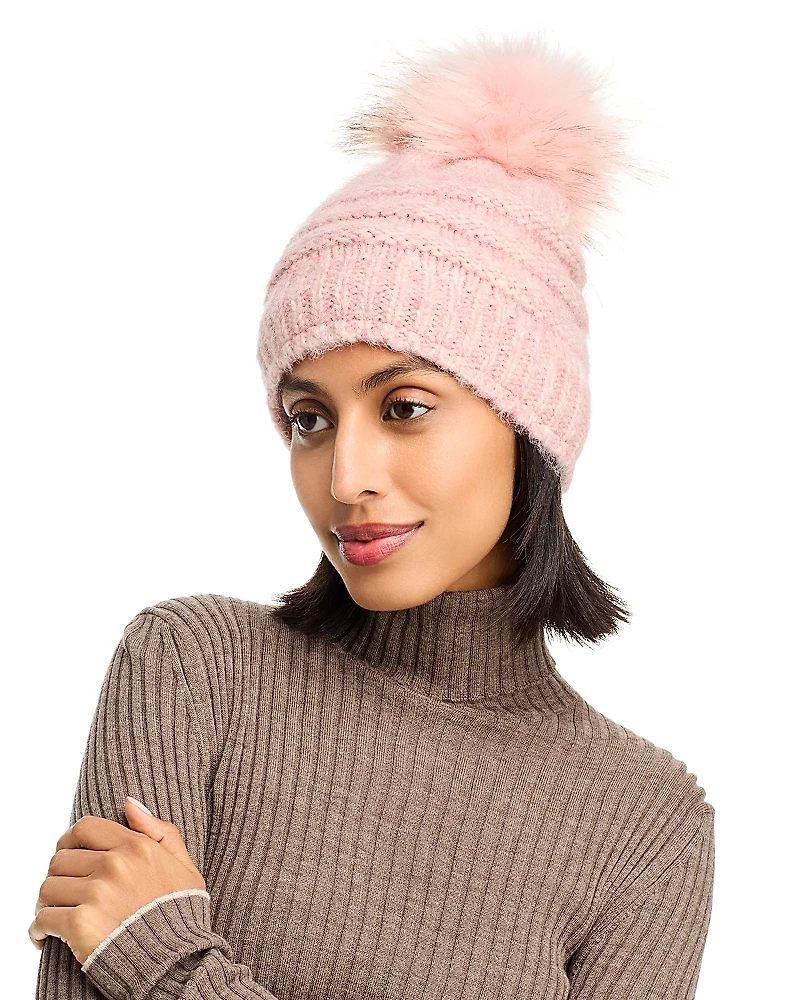 Kyi Kyi Pom Pom Knit Hat