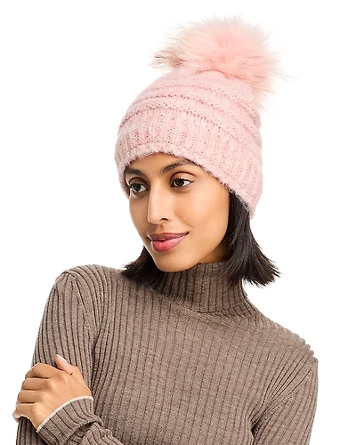 Kyi Kyi Pom Pom Knit Hat