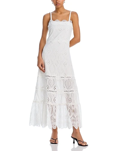 Waimari Selma Eyelet Maxi Dress