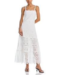 Waimari Selma Eyelet Maxi Dress