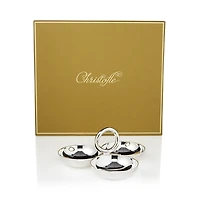 Christofle Vertigo Small 3-Part Silver Appetizer Dish