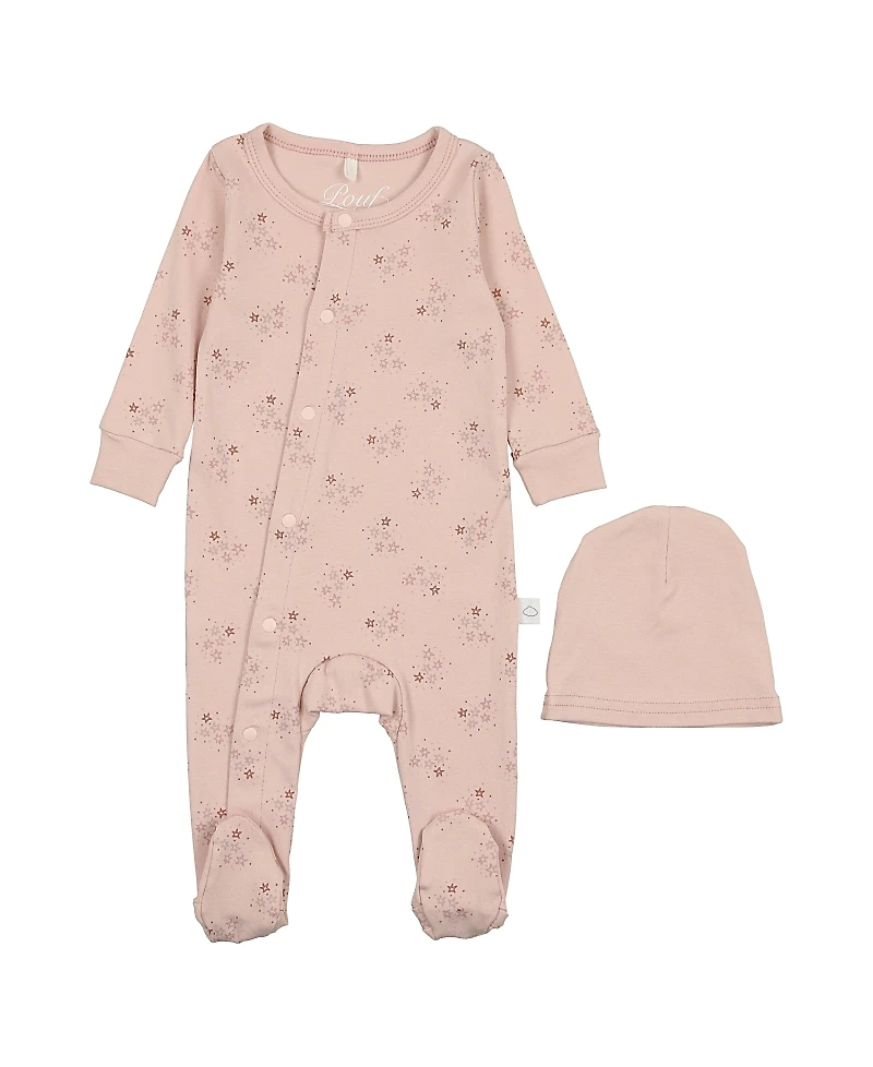 Pouf Baby Unisex Star Print Footie