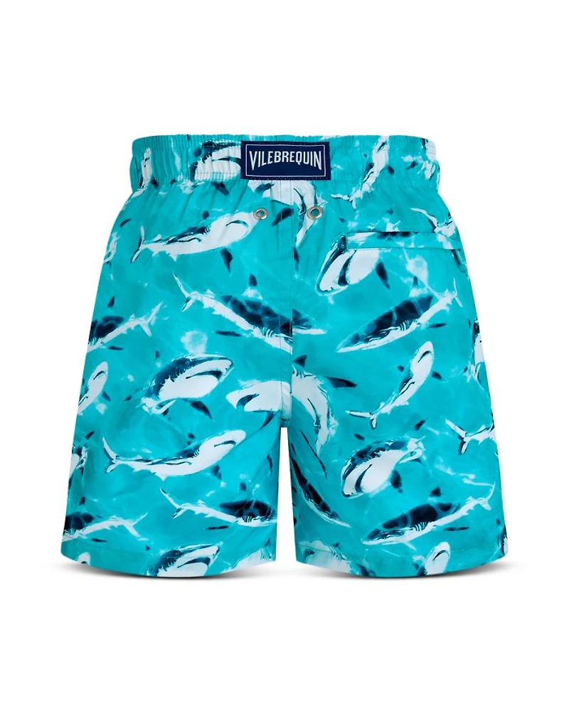 Boys' Jihin Printed 4" Swim Shorts - Little Kid, Big Kid