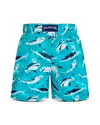 Boys' Jihin Printed 4" Swim Shorts - Little Kid, Big Kid