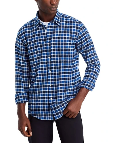 Cotton Check Slim Fit Button Down Shirt