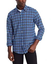 Boss Cotton Check Slim Fit Button Down Shirt