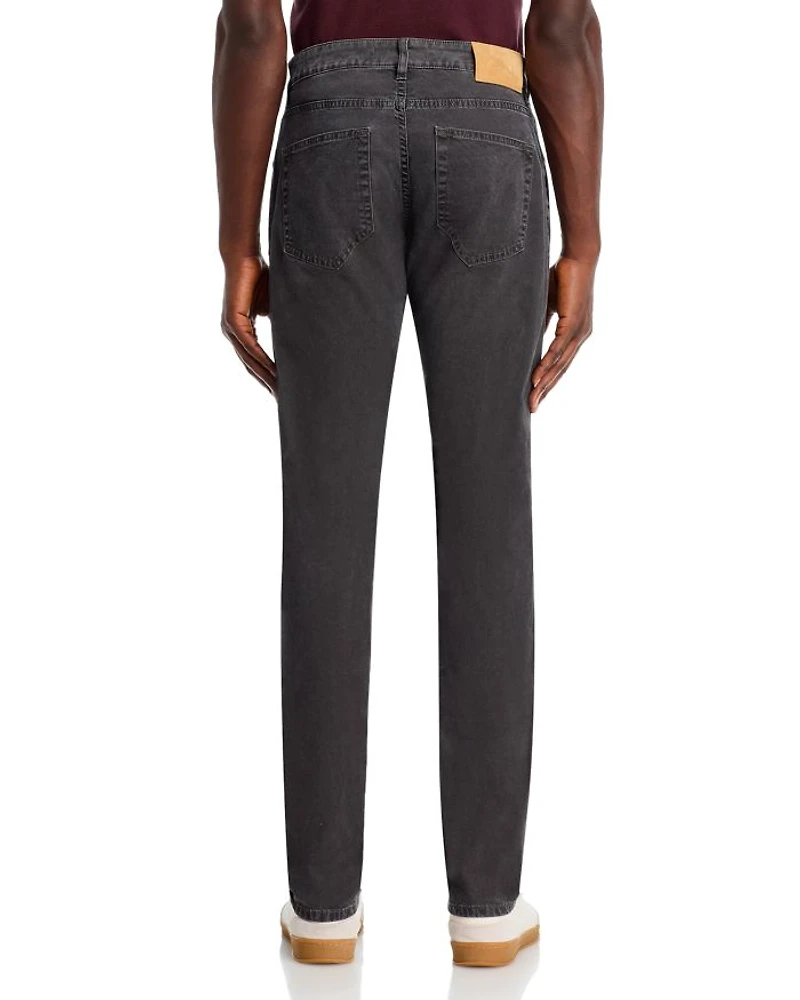 Cotton Stretch Twill Slim Fit 5 Pocket Pants