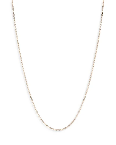 Saxon 18K Rose Gold Chain Necklace, 16"