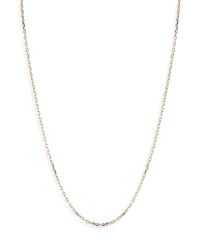 Walters Faith 18K Rose Gold Fine Cable Link Chain Necklace, 16