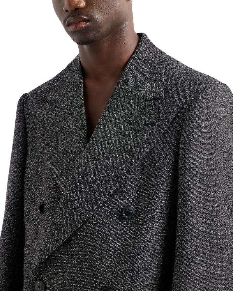 Double Breasted Wool Overcoat