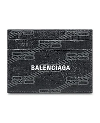 Balenciaga Signature Card Holder Bb Monogram Coated Canvas