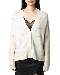 Zadig & Voltaire Cashmere Diamante Wing Cardigan