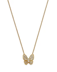 Bloomingdale's Fine Collection Diamond Pave Cut Butterfly Pendant Necklace