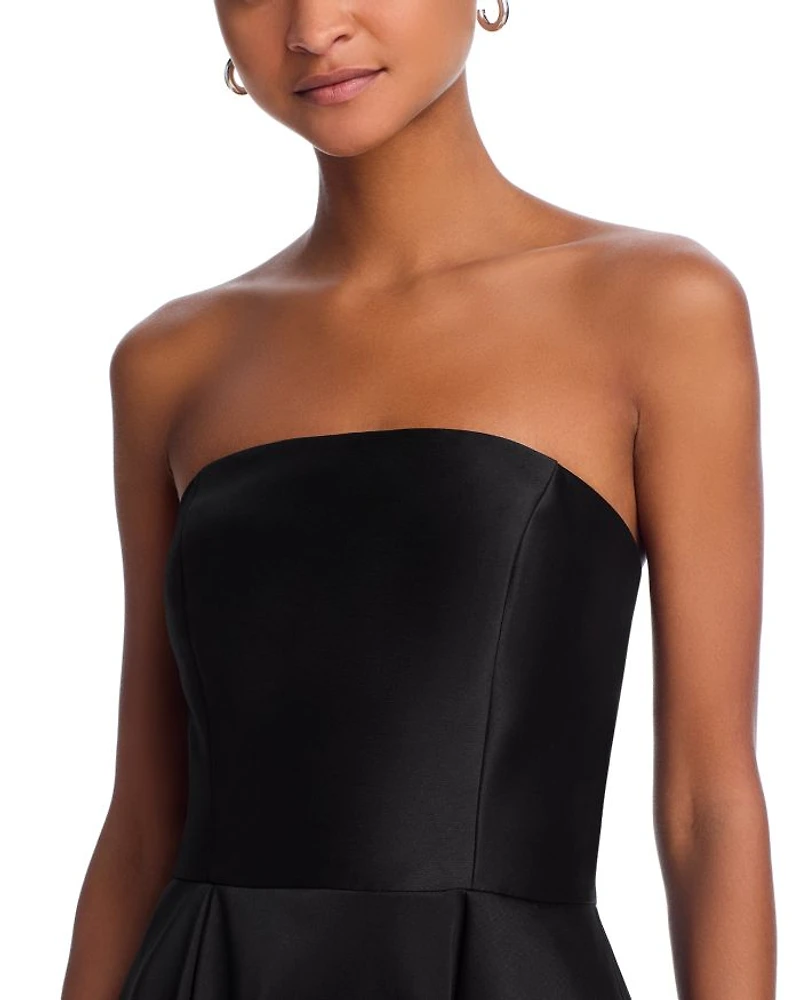 Mikado Strapless Midi Gown - Exclusive