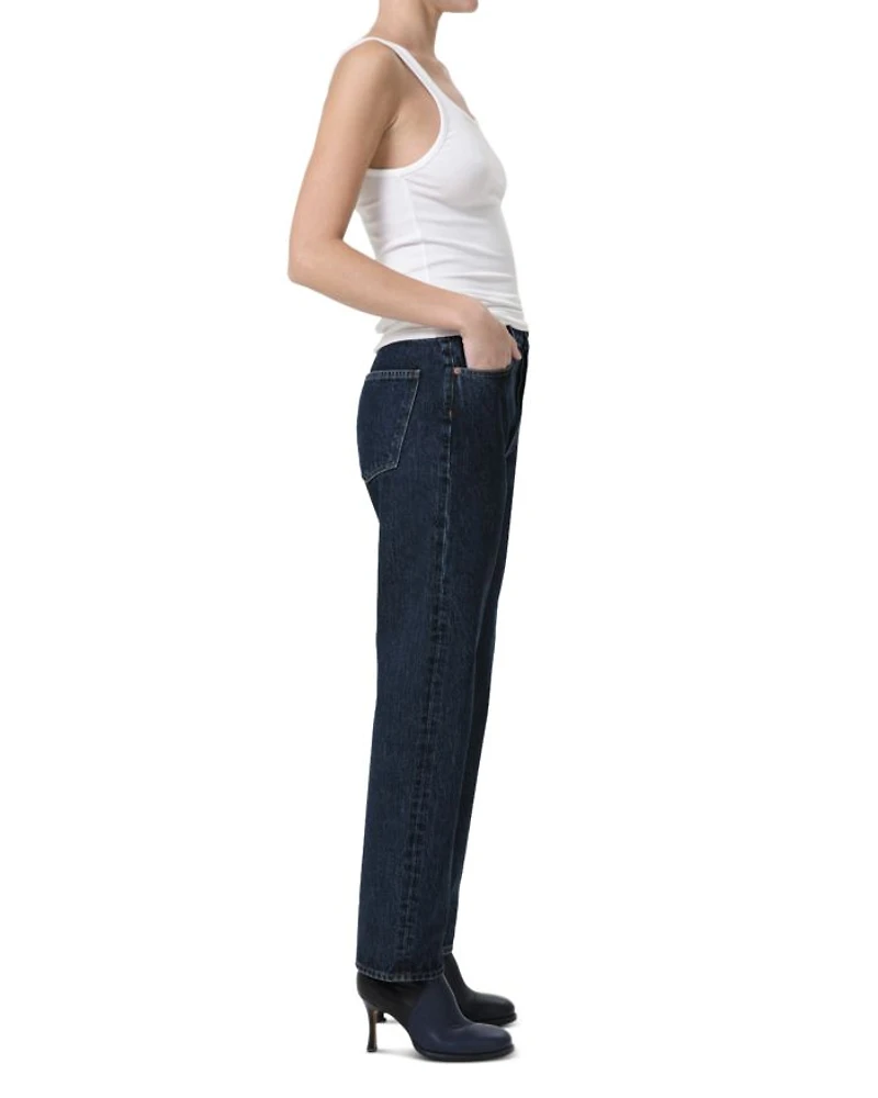90's Pinch Waist High Rise Straight Jeans Pendulum