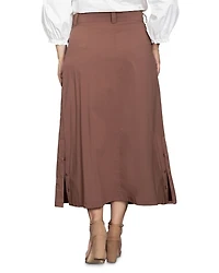 Snap Detail Cargo Skirt