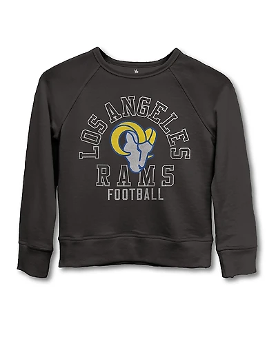 Junk Food Clothing Unisex Nfl Los Angeles Rams Helmet Sweatshirt - Little Kid, Big Kid