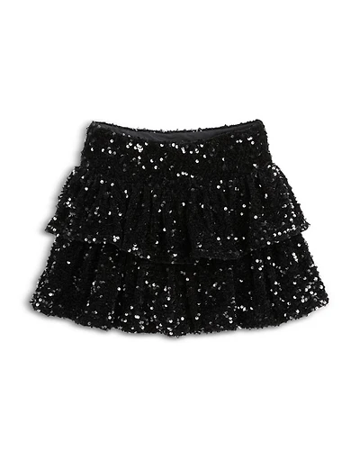 Girls' Misha Tiered Sequined Skirt - Big Kid