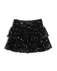 KatieJnyc Girls' Misha Tiered Sequined Skirt - Big Kid