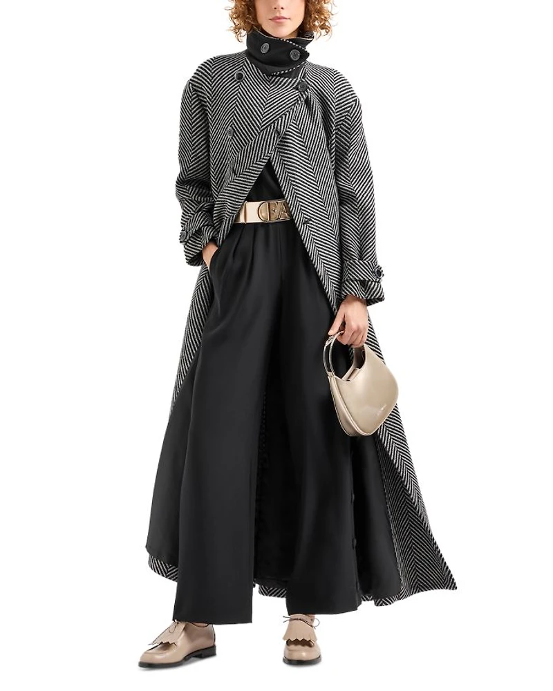 Belted Double Breasted Coat