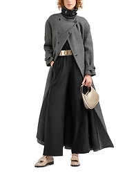 Belted Double Breasted Coat