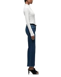 Rosie High Rise Ankle Wide Leg Jeans Fusion