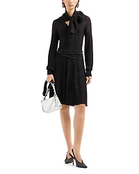 Metallic Knit Dress