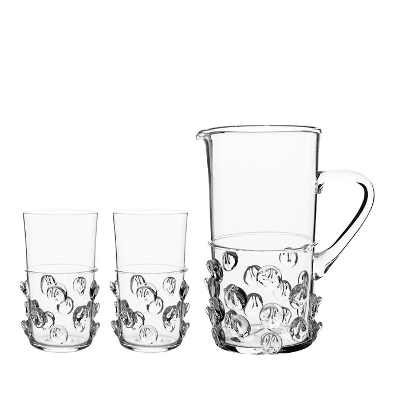 Florence Pitcher & Highball Glass, Set of 3